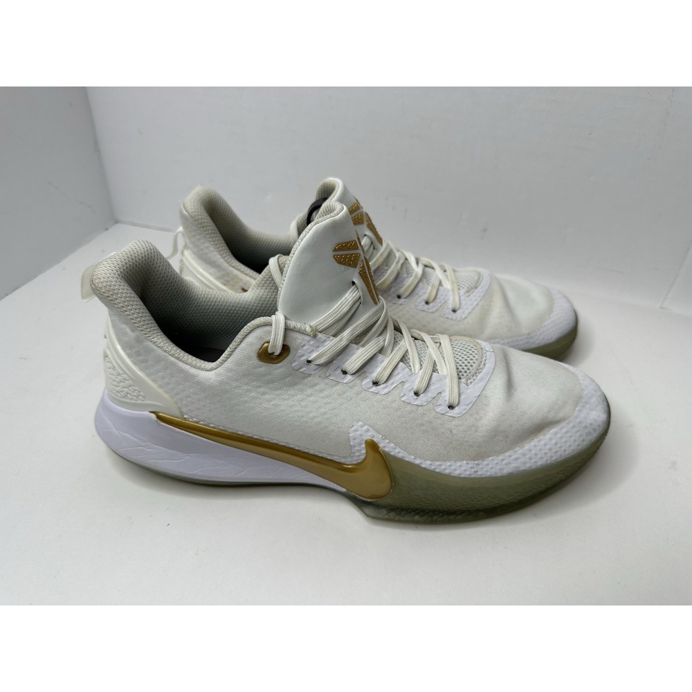 Nike Mamba Focus Metallic Gold Big Stage White AO4434-004 Mens Size 9.5